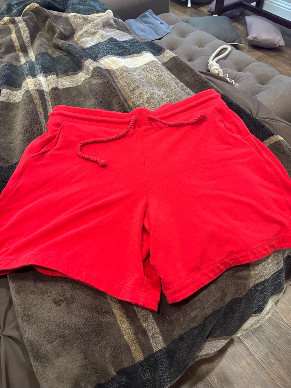 Chico's Bright Red Drawstring Athletic Shorts